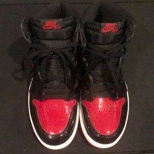 Final Drop 6/5/22) Nike Air Jordan I 1 Patent Leather Bred’s - A SAMPLES Release